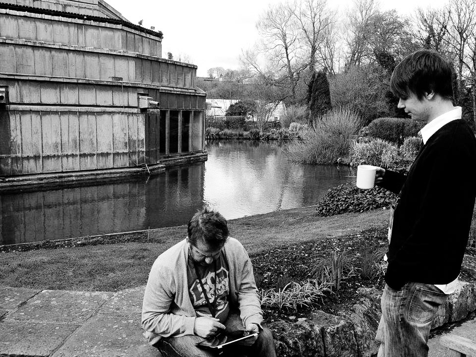 James and Michal at Peter Gabriel’s Real World Studios in Bath