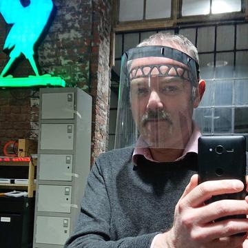 Photo from “Visors for Healthcare Workers”